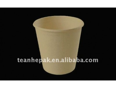 370ml 100% biodegradable disposable unbleached wheatstraw cup